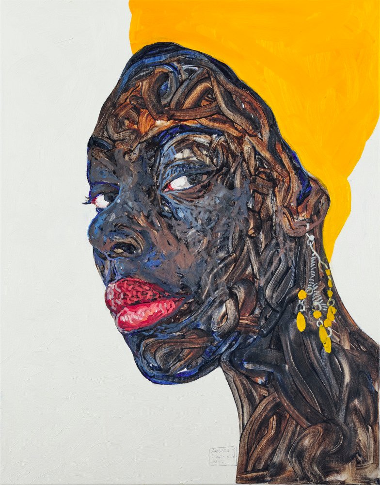 Amoako Boafo Painting
African art, Black artists, portrait painting, modern portraiture