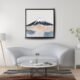 Minimalist abstract Mount Fuji wall art, featuring soft pastel tones, neutral beige and grey watercolor textures, and modern Japandi-style mountain decor—perfect for serene, calming interiors, boho aesthetic homes, or zen-inspired gallery walls. Eco-friendly canvas print with a contemporary, tranquil vibe.