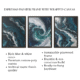 3 piece ocean wave abstract wall art – coastal bedroom wall decor