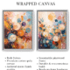 Polka Dots Botanicals Painting White Framed Canvas