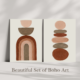 boho wall art frame set, stretched canvas, beautifull room decor canvas prints