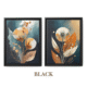 Flower Aesthetics 2, Boho paintings, black framed Art, by Arts Fiesta