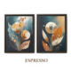 Flower Aesthetics 2, Boho paintings, espresso framed Art, by Arts Fiesta