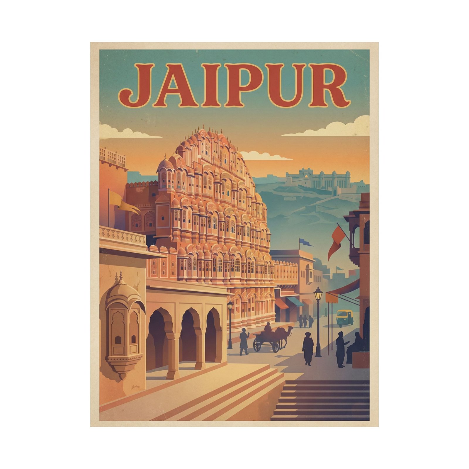 Jaipur Travel Poster
