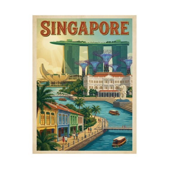 Singapore Travel Poster