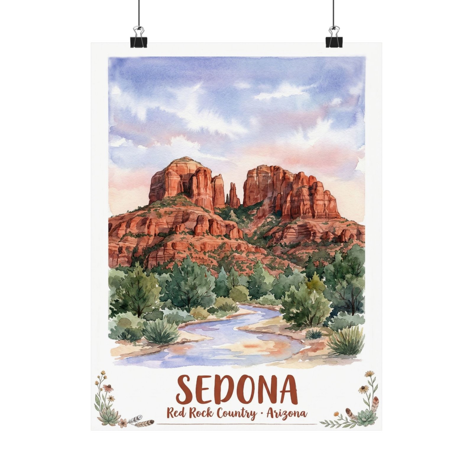 Sedona travel posters Sedona travel posters
