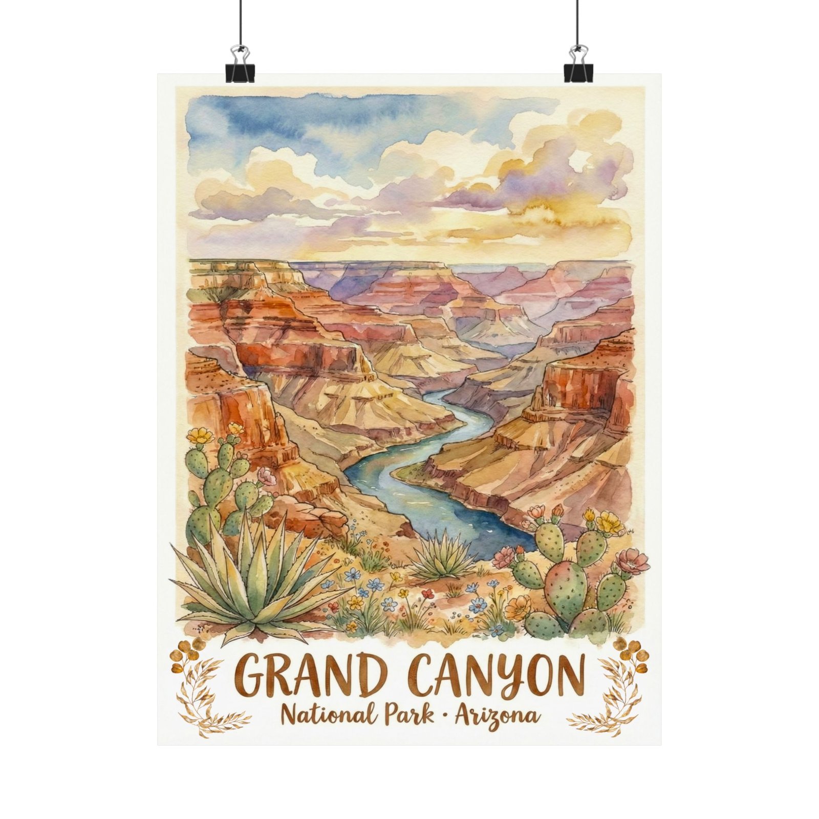 Grand Canyon National Park Travel Poster (2)