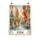 Zion National Park Travel Poster