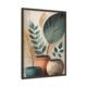 Boho Art Pots, Boho art, abstract painting espresso framed print, for wall decor - Arts Fiesta Online Art Gallery