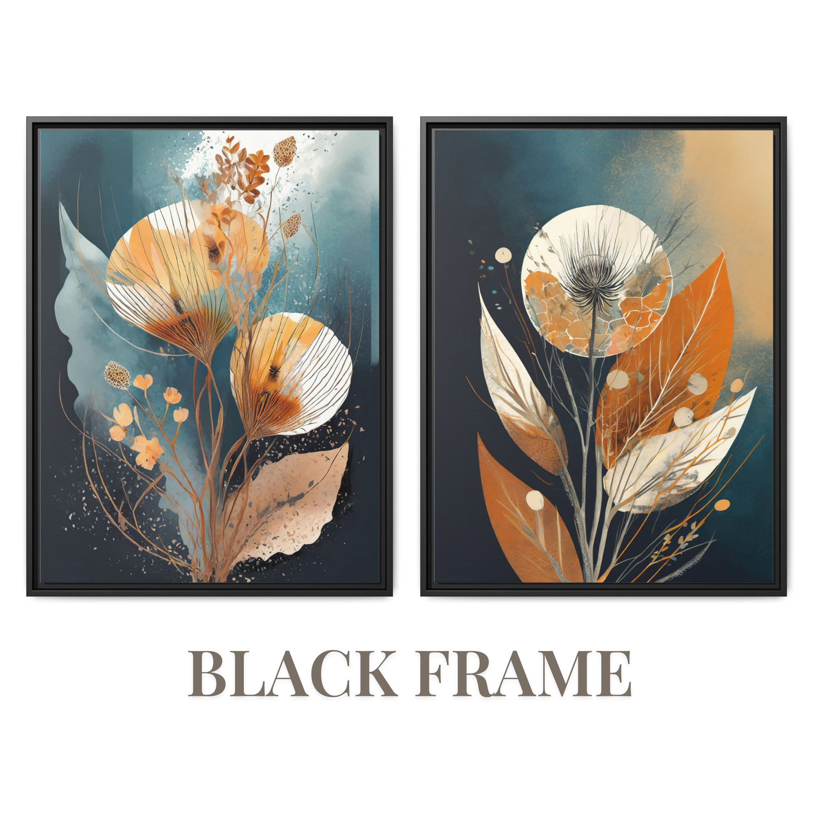 Flower Aesthetics 1a Black Frame