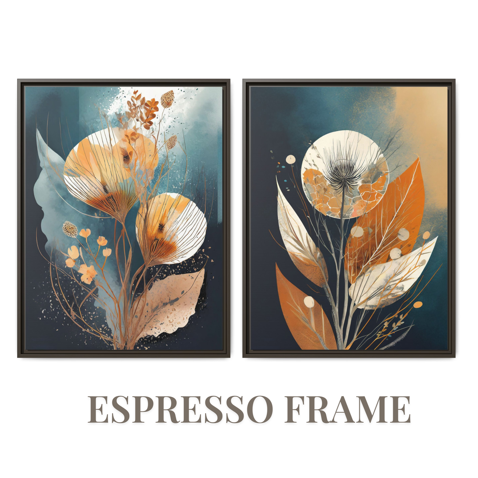 Flower Aesthetics 1a Espresso Frame
