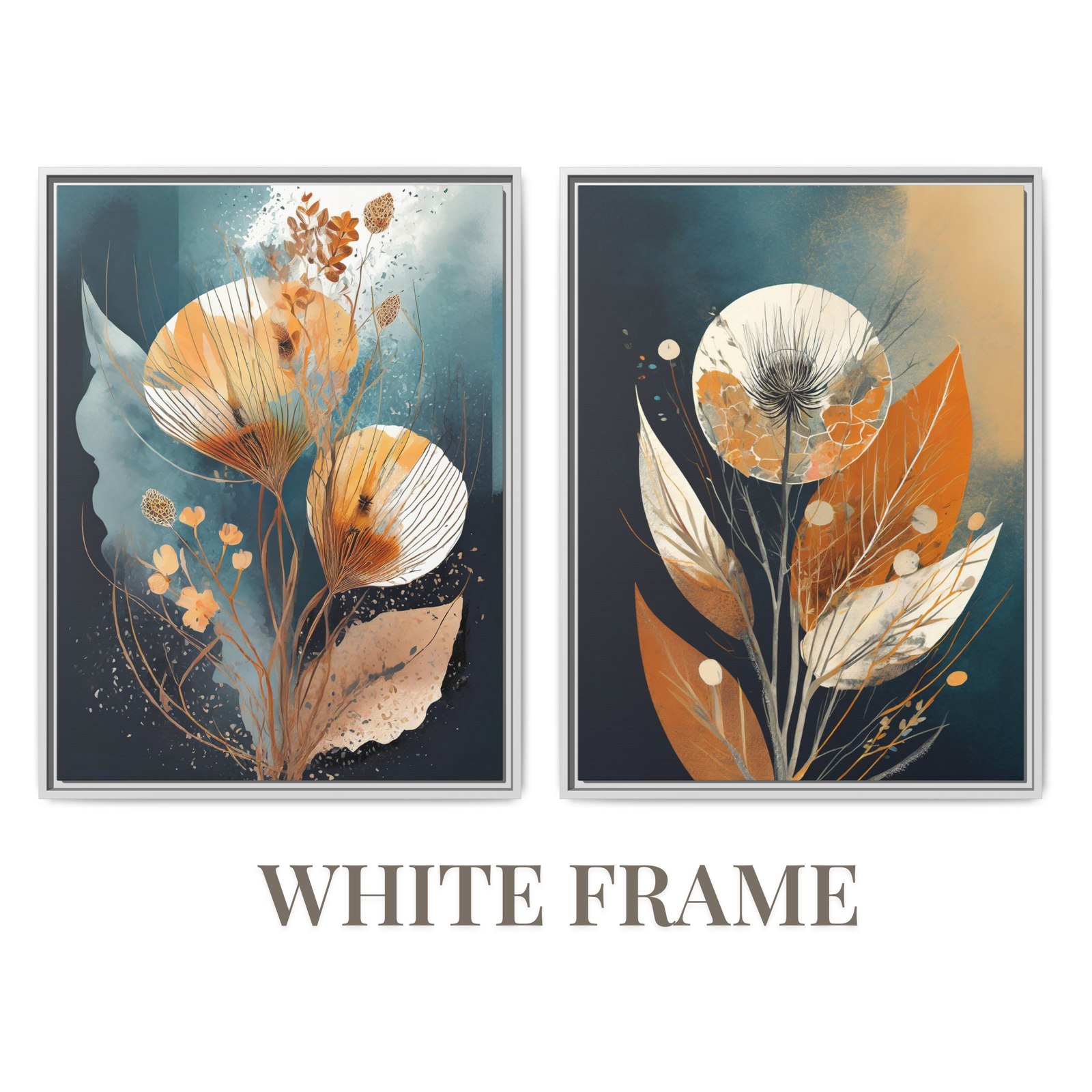 Flower Aesthetics 1a White Frame