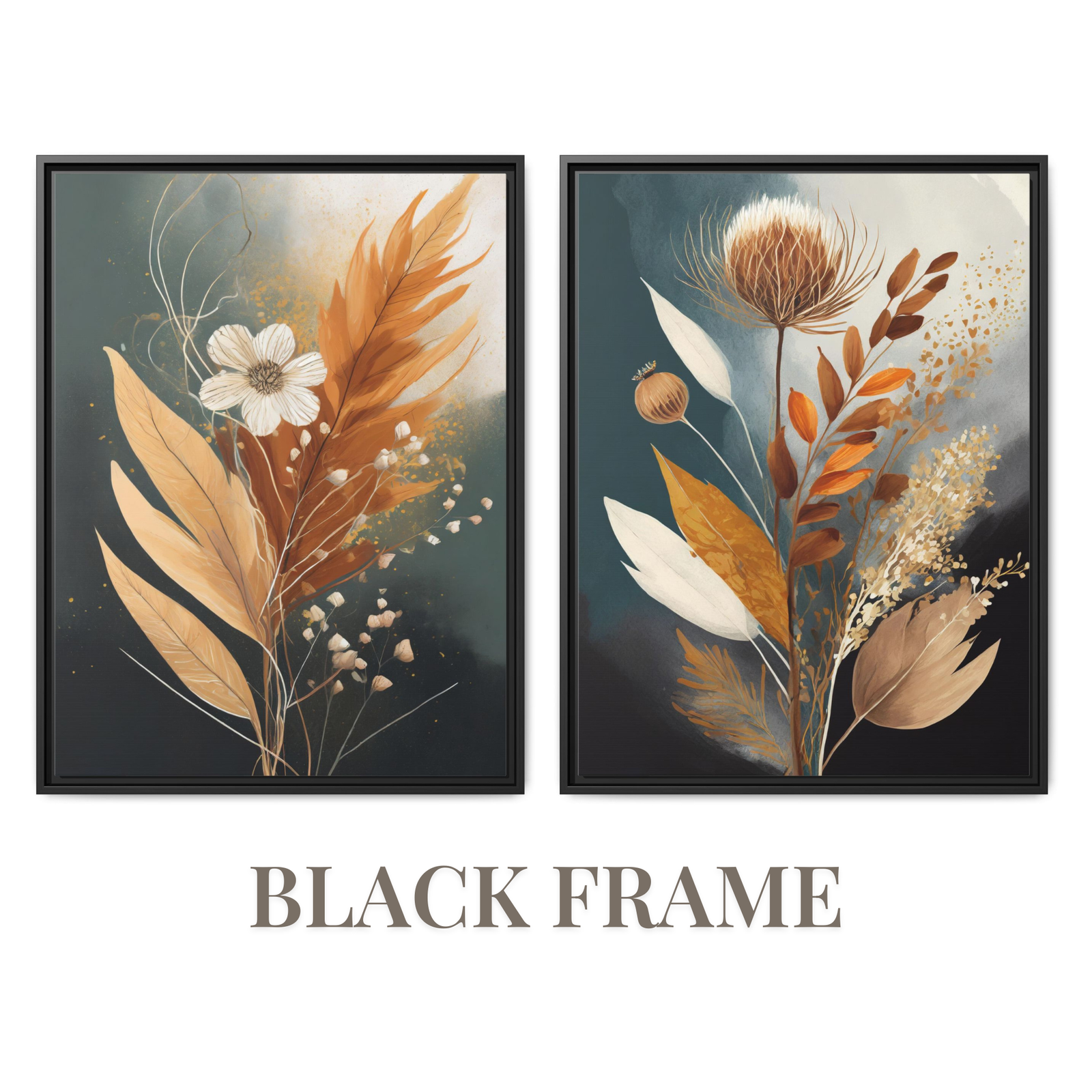 Flower Aesthetics 2 Black Frame