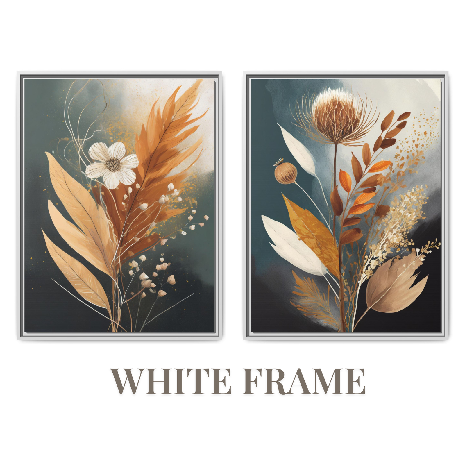 Flower Aesthetics 2 White Frame