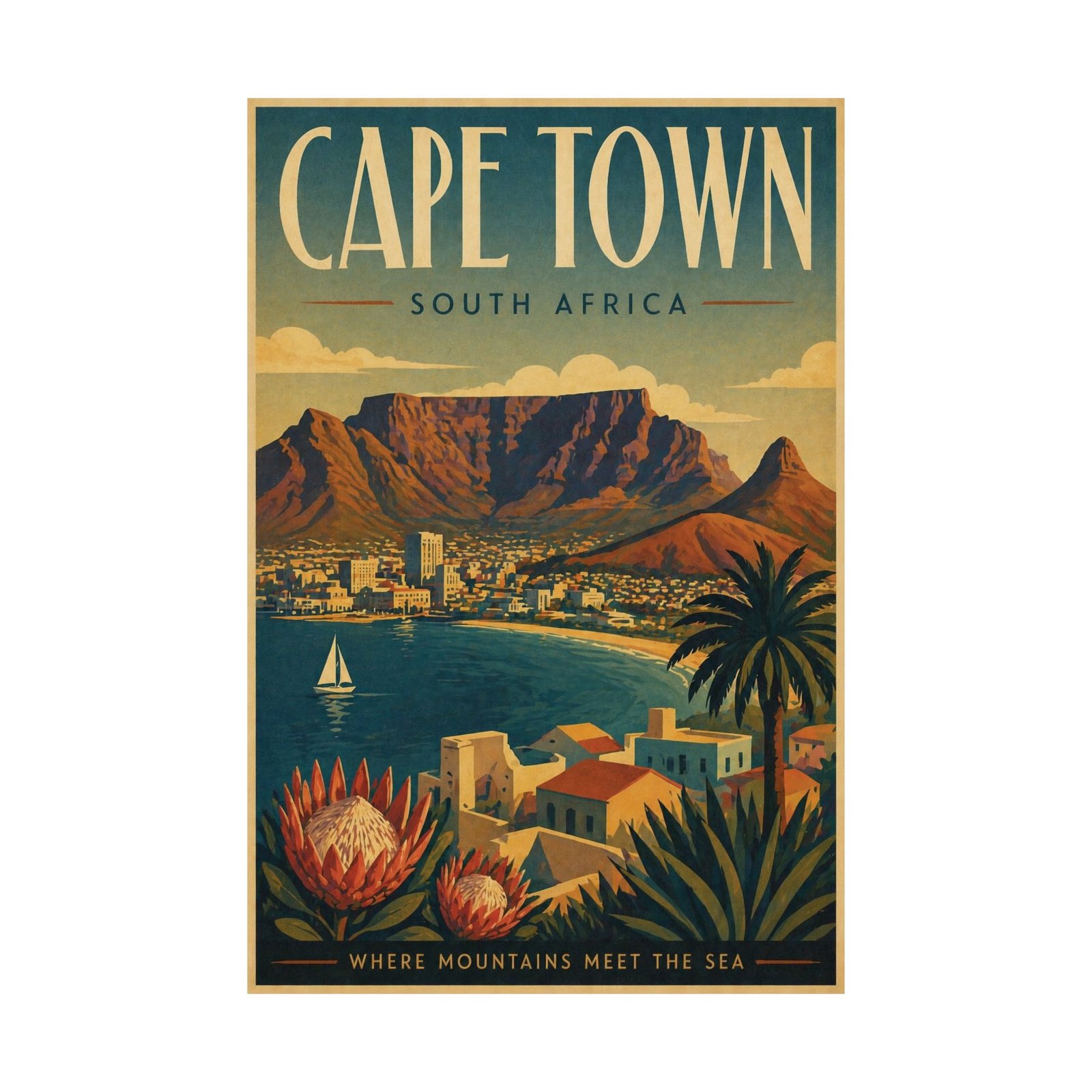 Cape Town Travel Poster
