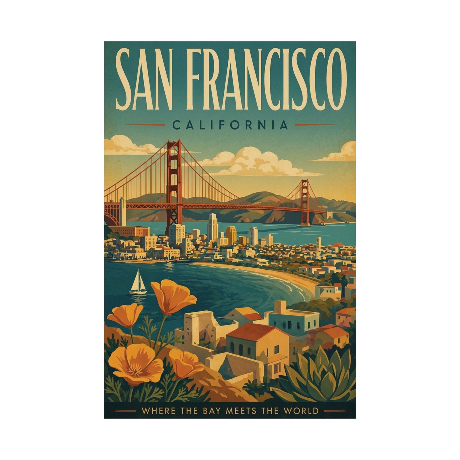 San Fransisco Travel Poster