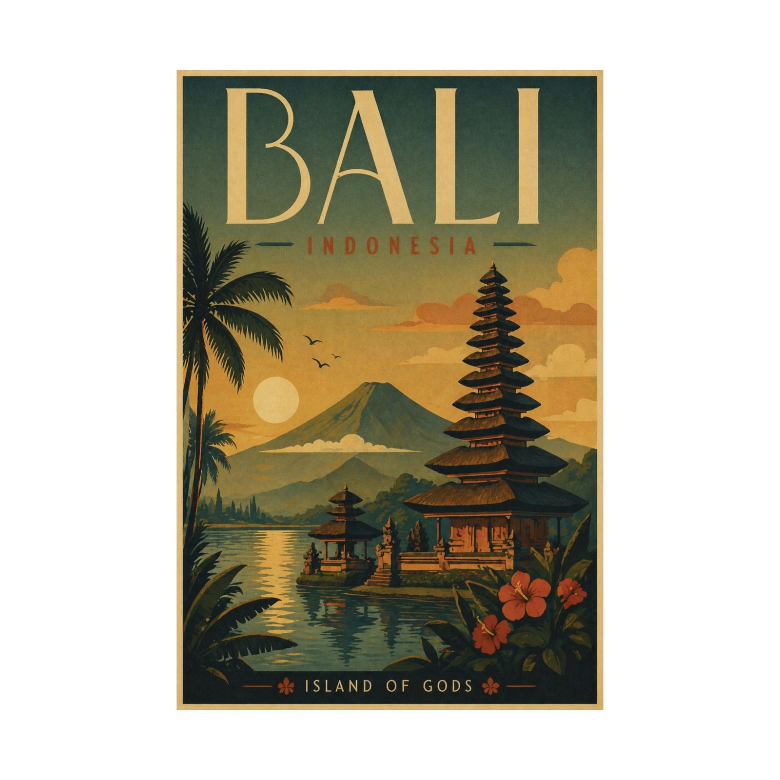 Bali Travel Poster