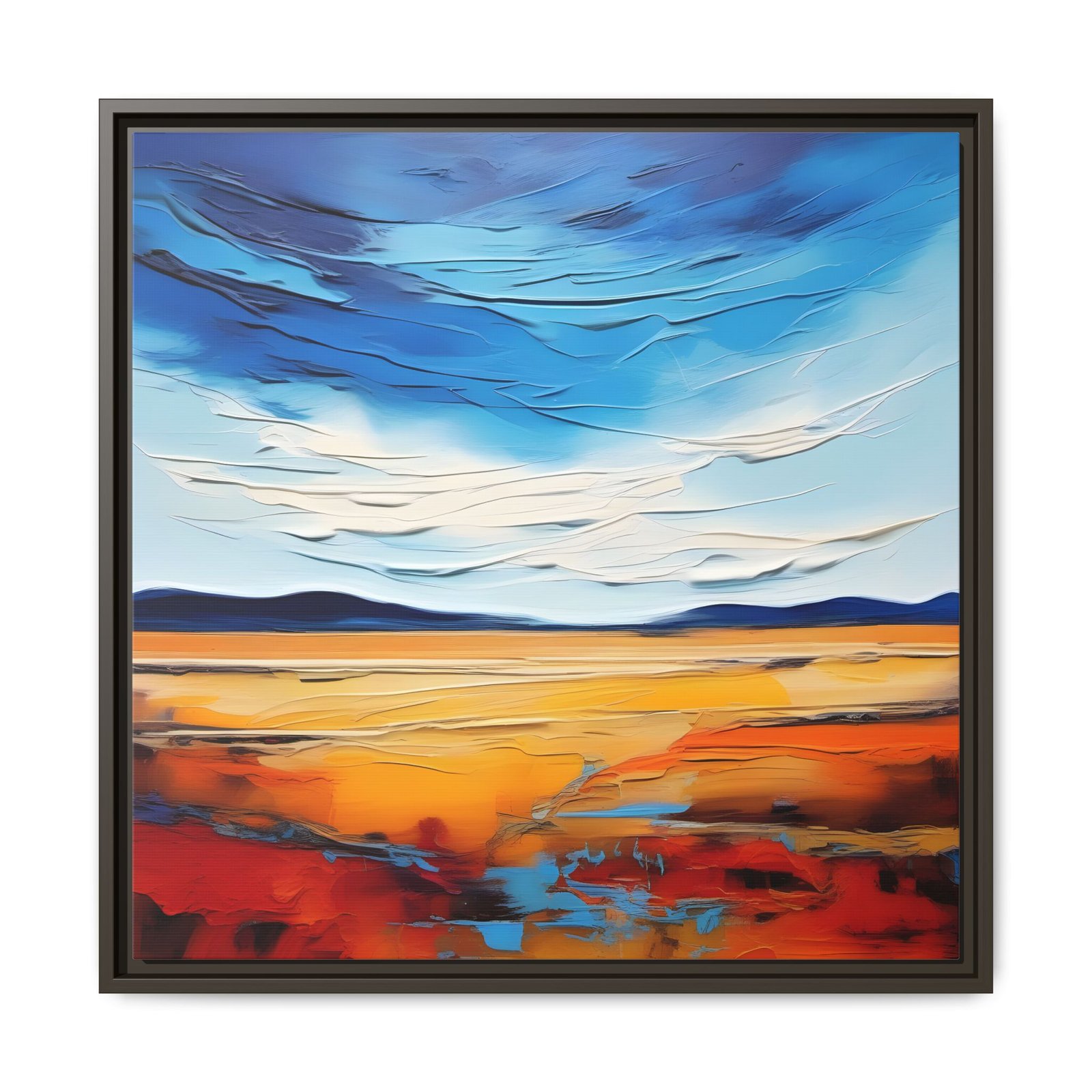 Abstract Tetured Landscape Black