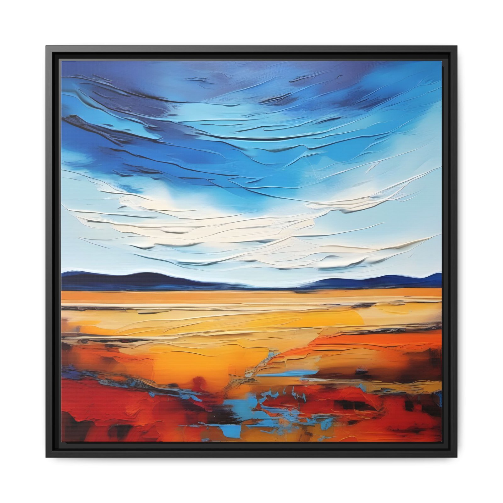 Abstract Tetured Landscape Espresso