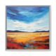 Abstract Tetured Landscape White