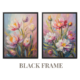 Abstract flower Black frame