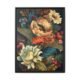Dark Boho Floral Canvas Wall Art Botanical Print Black Frame
