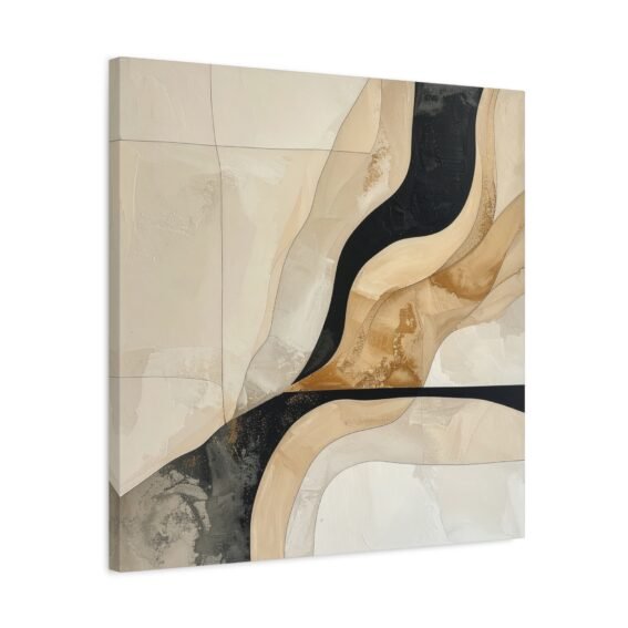 Desert Dunes Abstract Wall Art Living Room | Organic Modern Boho Canvas