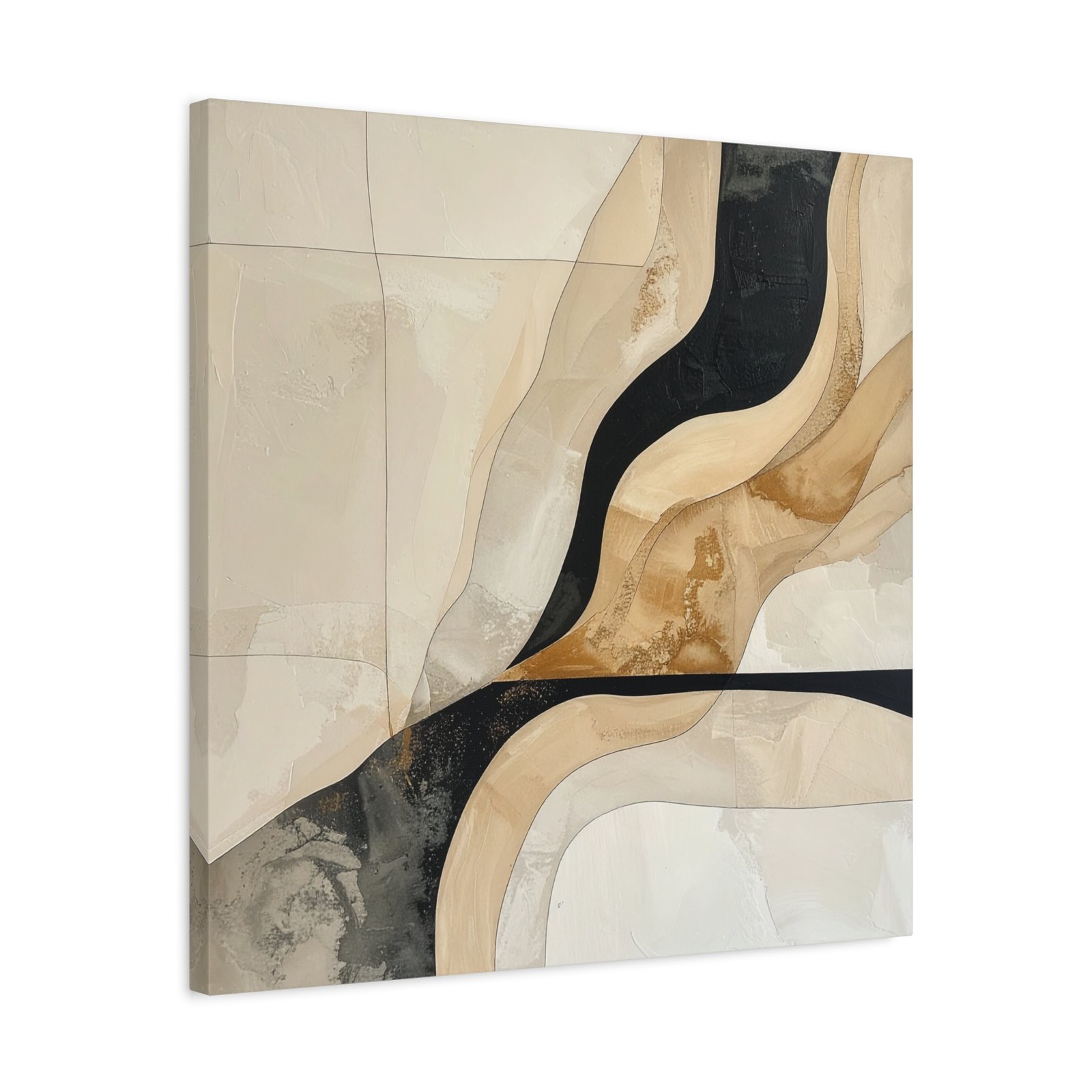 Desert Dunes Abstract Wall Art Living Room | Organic Modern Boho Canvas