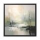 Misty Forest Abstract Wall Art Black Misty Forest Abstract Wall Art Dining | Serene Organic Modern Canvas