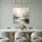 Misty Forest Abstract Wall Art Dining