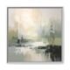 Misty Forest Abstract Wall Art White Misty Forest Abstract Wall Art Dining | Serene Organic Modern Canvas