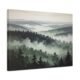 Moody Foggy Forest Canvas Wall Art Box Frame