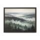 Moody Foggy Forest Canvas Wall Art Espresso Frame
