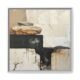 River Stone Abstract Wall Art Office | Wabi-Sabi Industrial Canvas