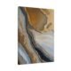 coastal vibe stretched canvas abstract painting side view panel 2