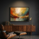 abstract sand hues canvas painting for offices and living room, premium look