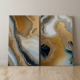 coastal vibe stretched canvas abstract painting