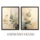 Olive Branch Wall Art Neutral Beige Set | Japandi Botanical Canvas Diptych