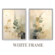 Olive Branch Wall Art Neutral Beige Set | Japandi Botanical Canvas Diptych