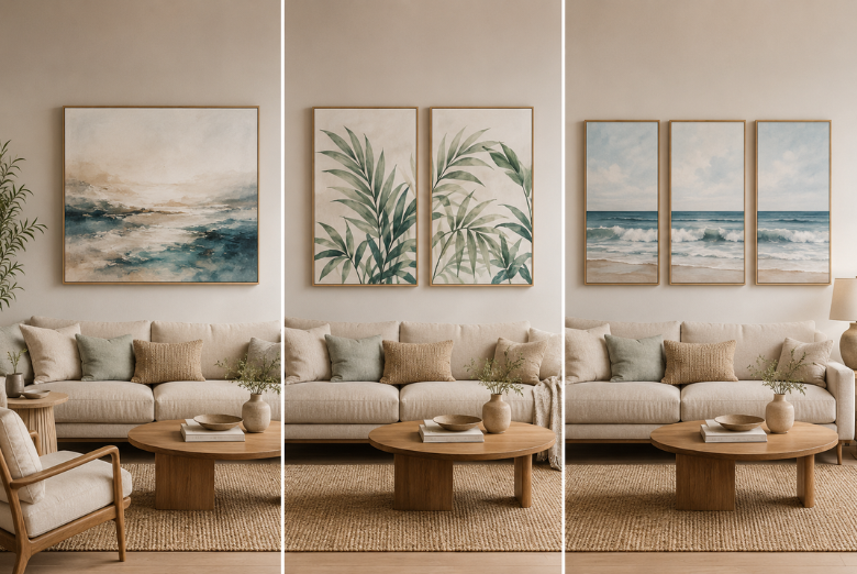 How to Choose the Perfect Size Canvas for Your Sofa - Arts Fiesta