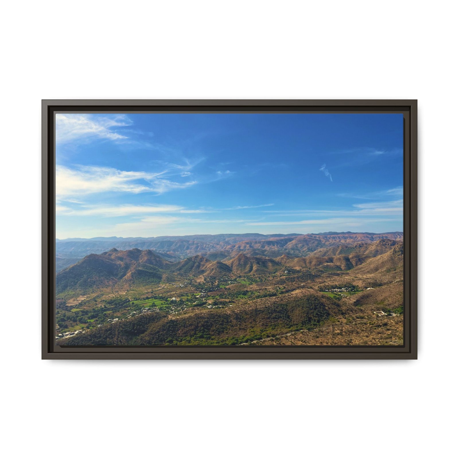 Aravalli Range Udaipur Espresso Frame