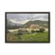 Banff Cityscape – Landscape View Espresso Frame Banff Cityscape – Landscape View Espresso Frame