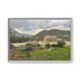 Banff Cityscape – Landscape View White Frame Banff Cityscape – Landscape View White Frame