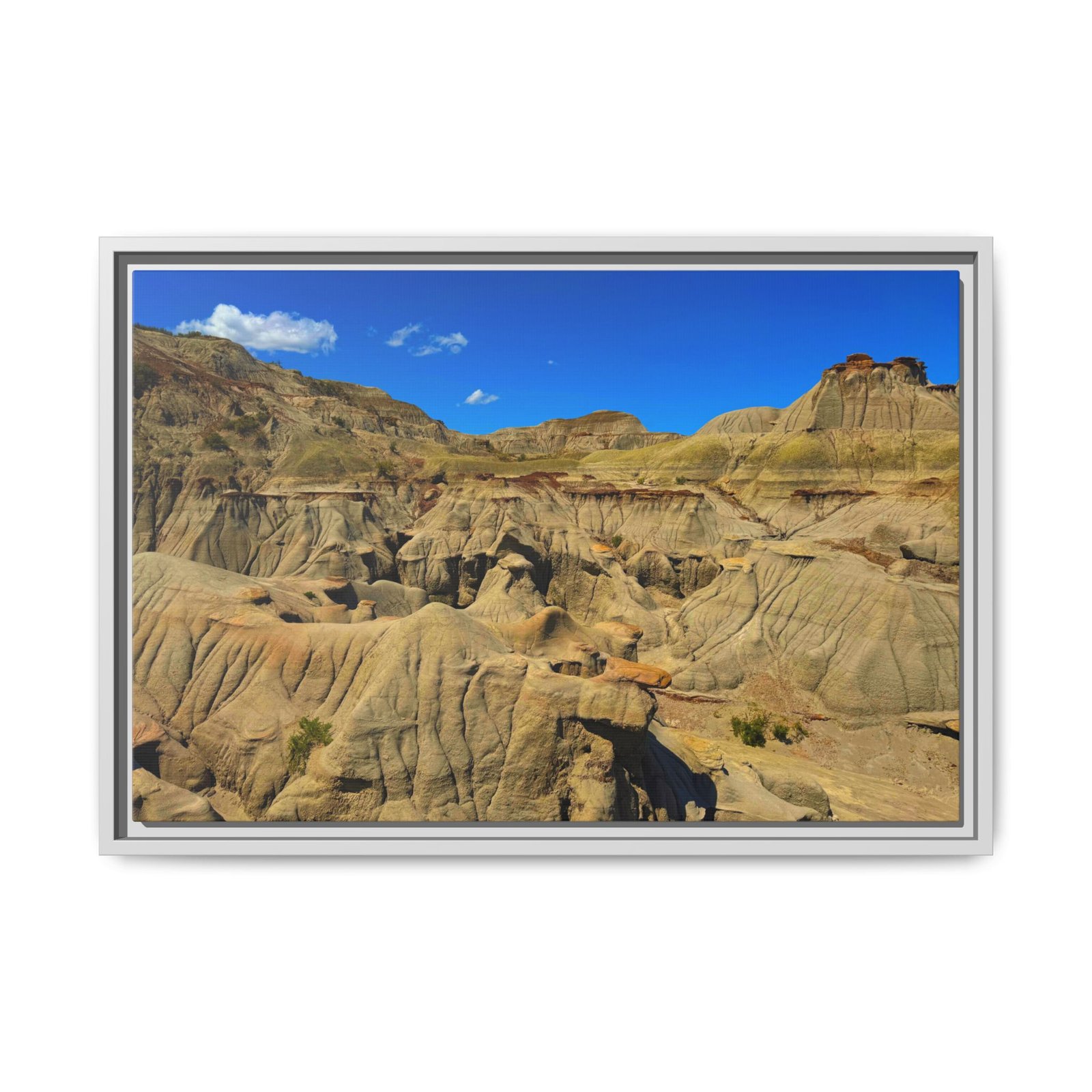 Canadian Badlands – Landscape View White Frame