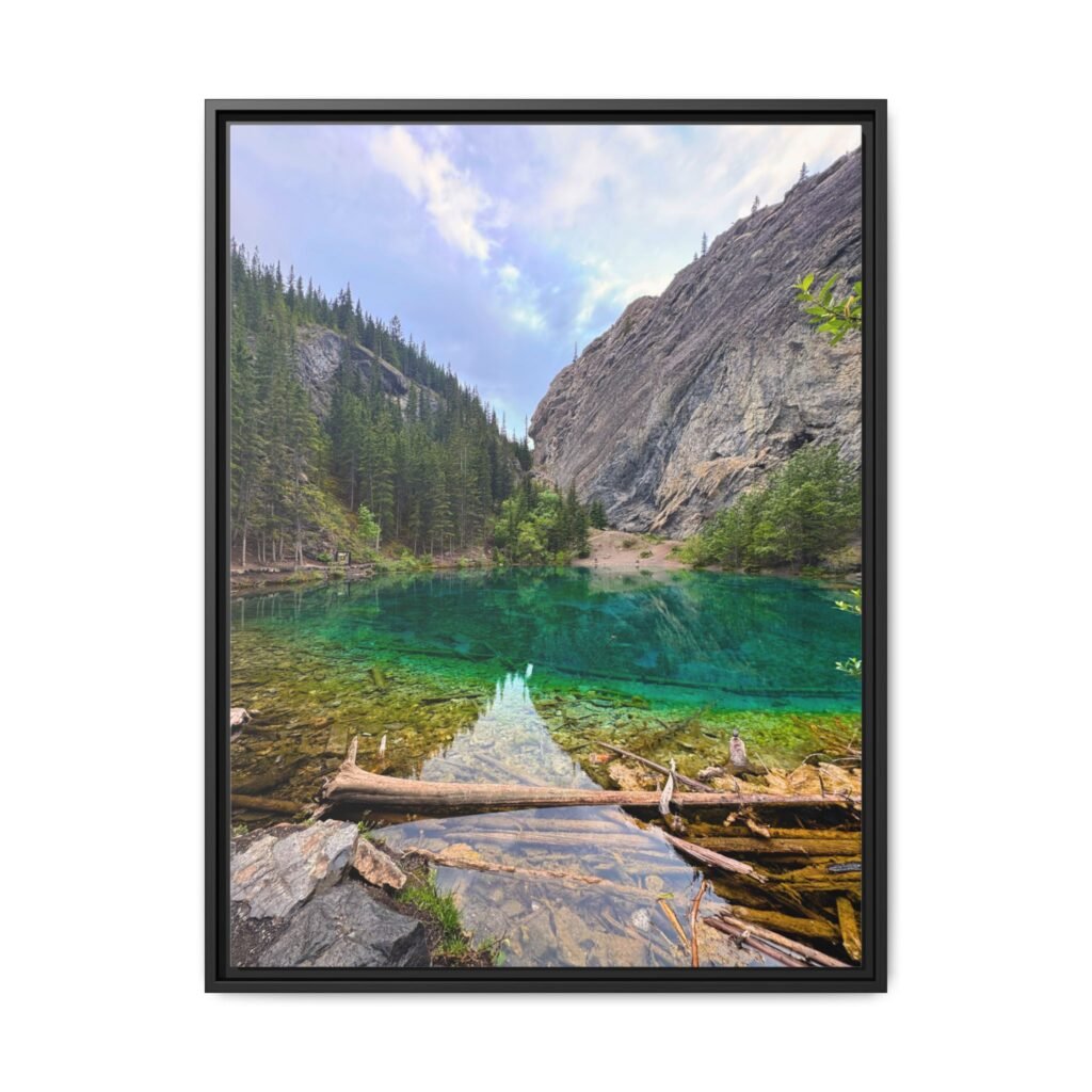 Grassi Lake Canmore Black Frame