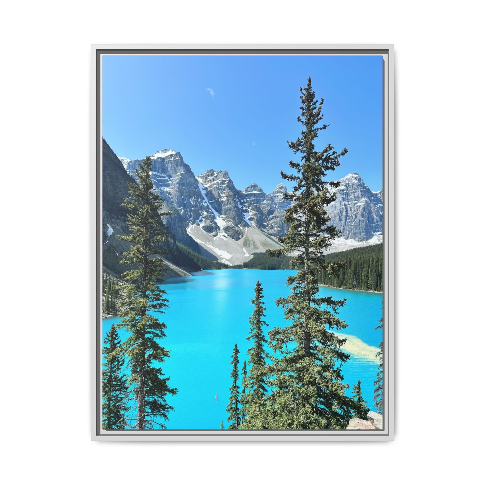 Lake Moraine White Frame
