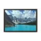 Lake Moraine – Landscape View Espresso Frame Lake Moraine – Landscape View Espresso Frame