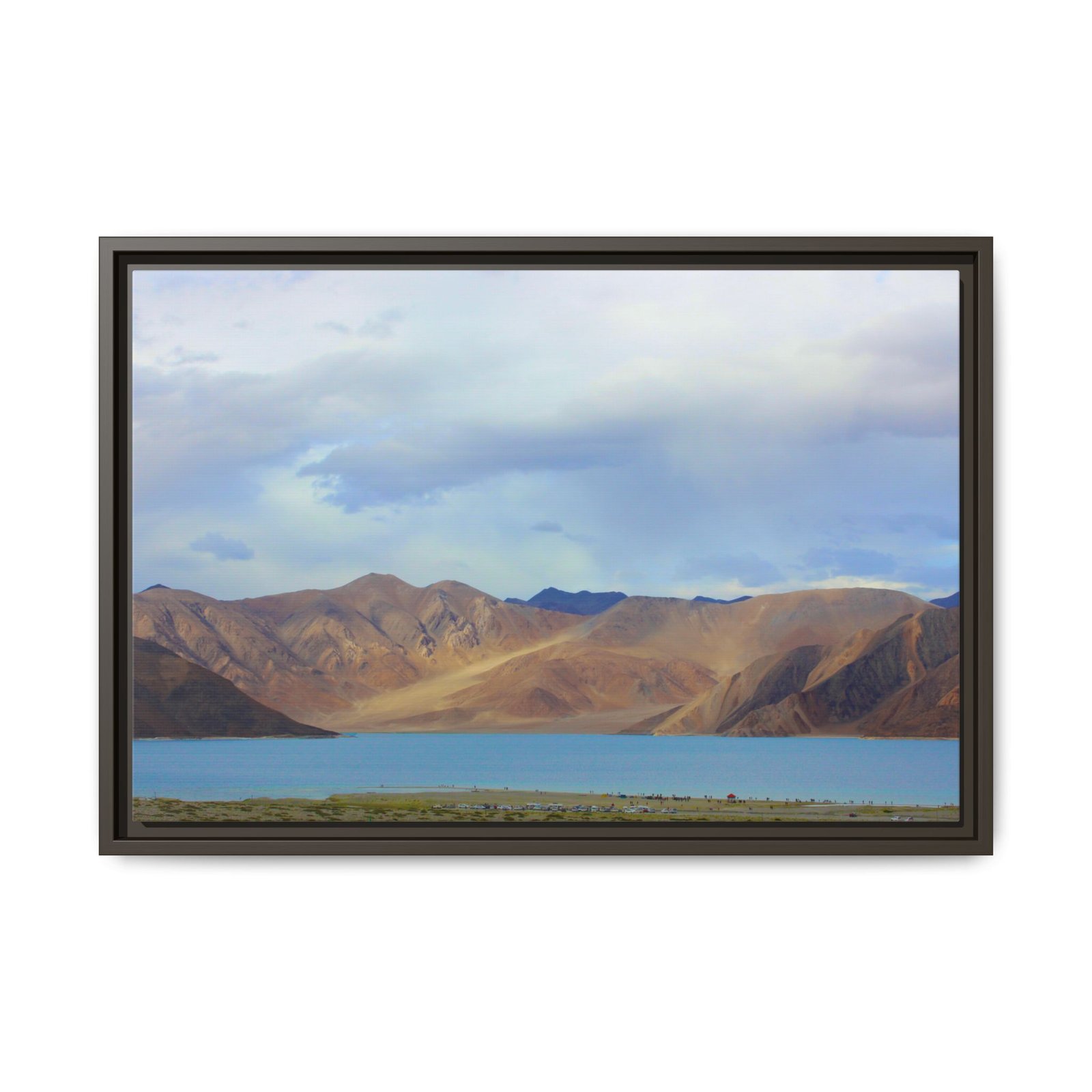 Pangong lake view Espresso Frame