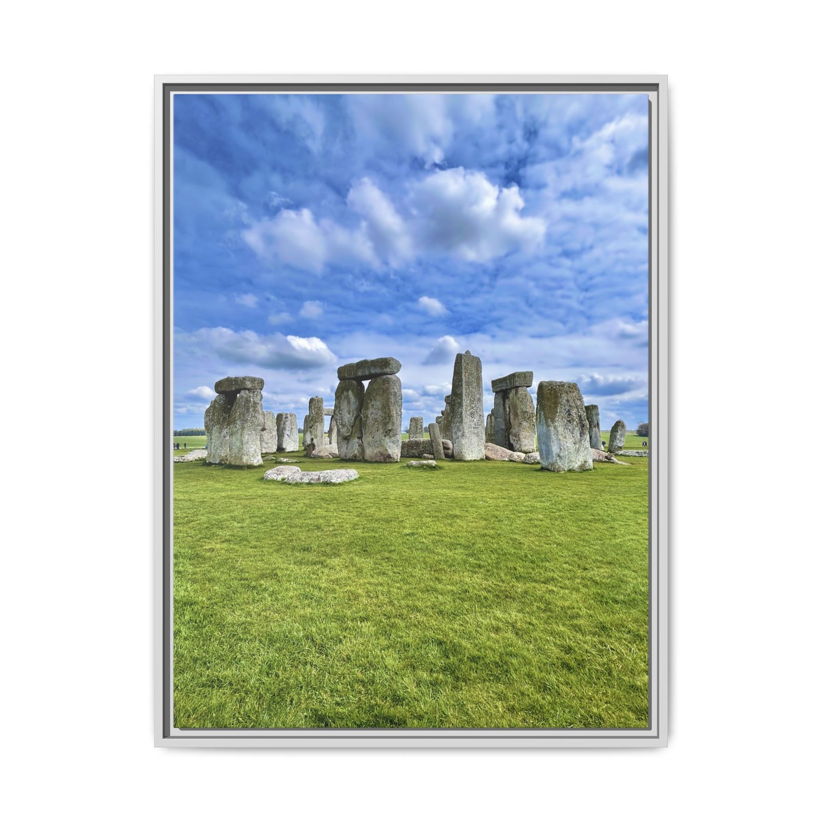 Stonehenge UK White Frame