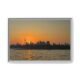 Toronto Skyline at Sunset White Frame